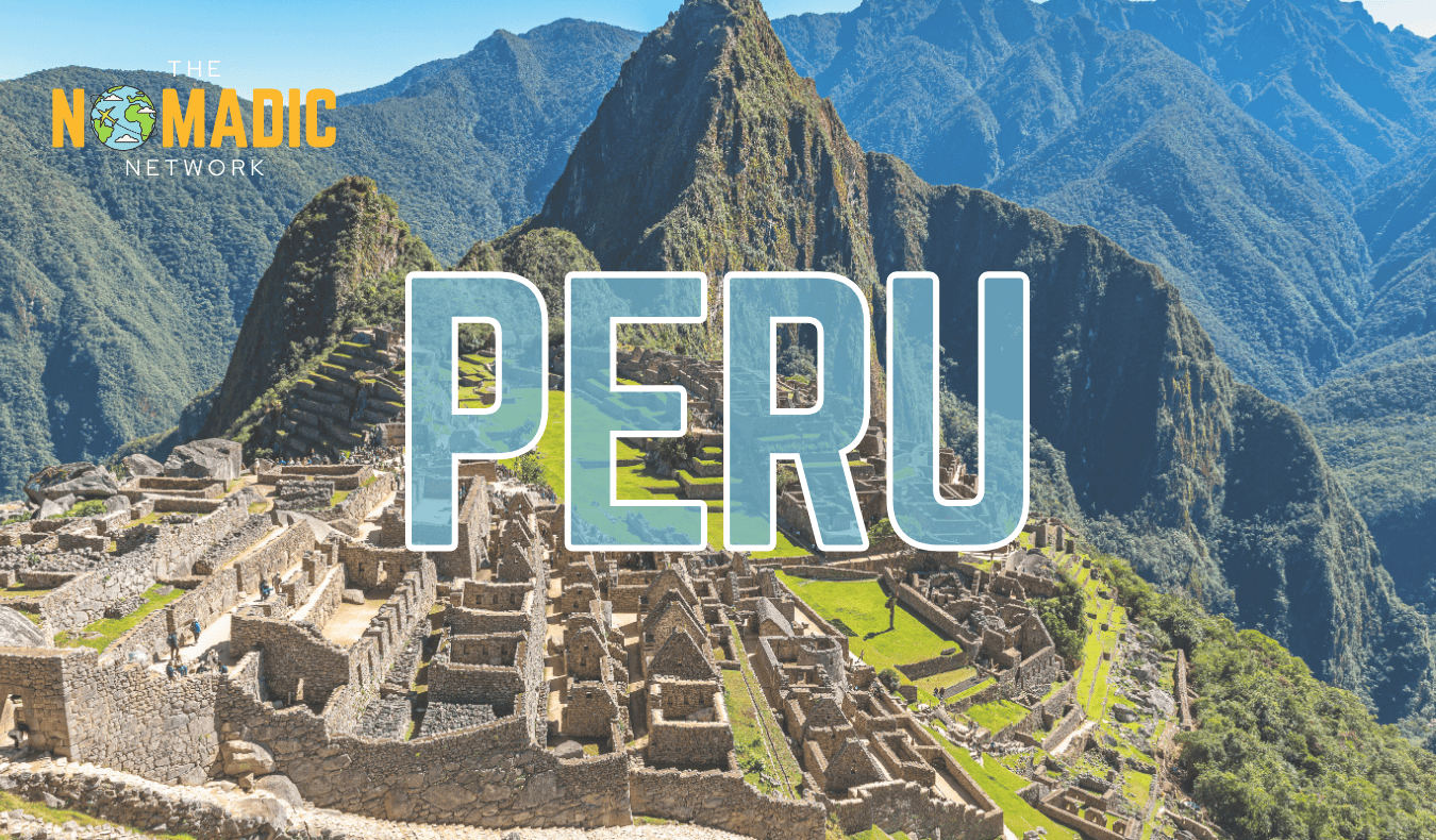 Gambar indah Machu Picchu yang terkenal di Peru, mempromosikan tur grup TNN